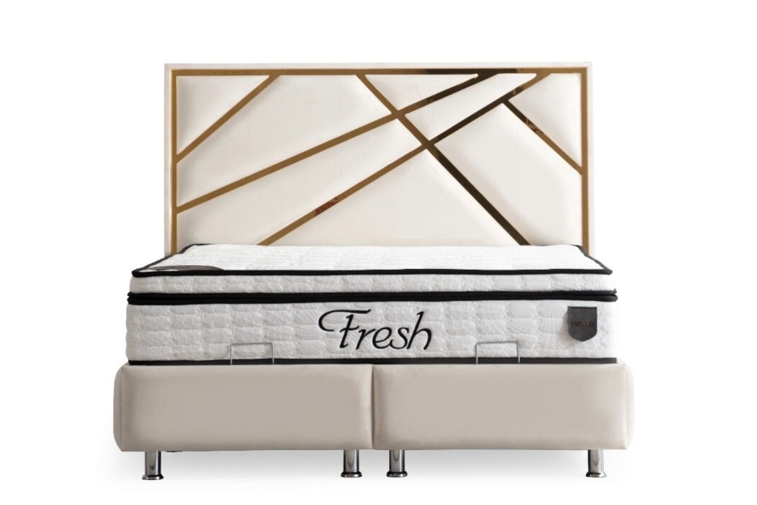 Lit Double Avec Coffre 160x200 Cm, Gris - Lit double Lit Double Avec Coffre 160x200 Cm, Gris - Lit double