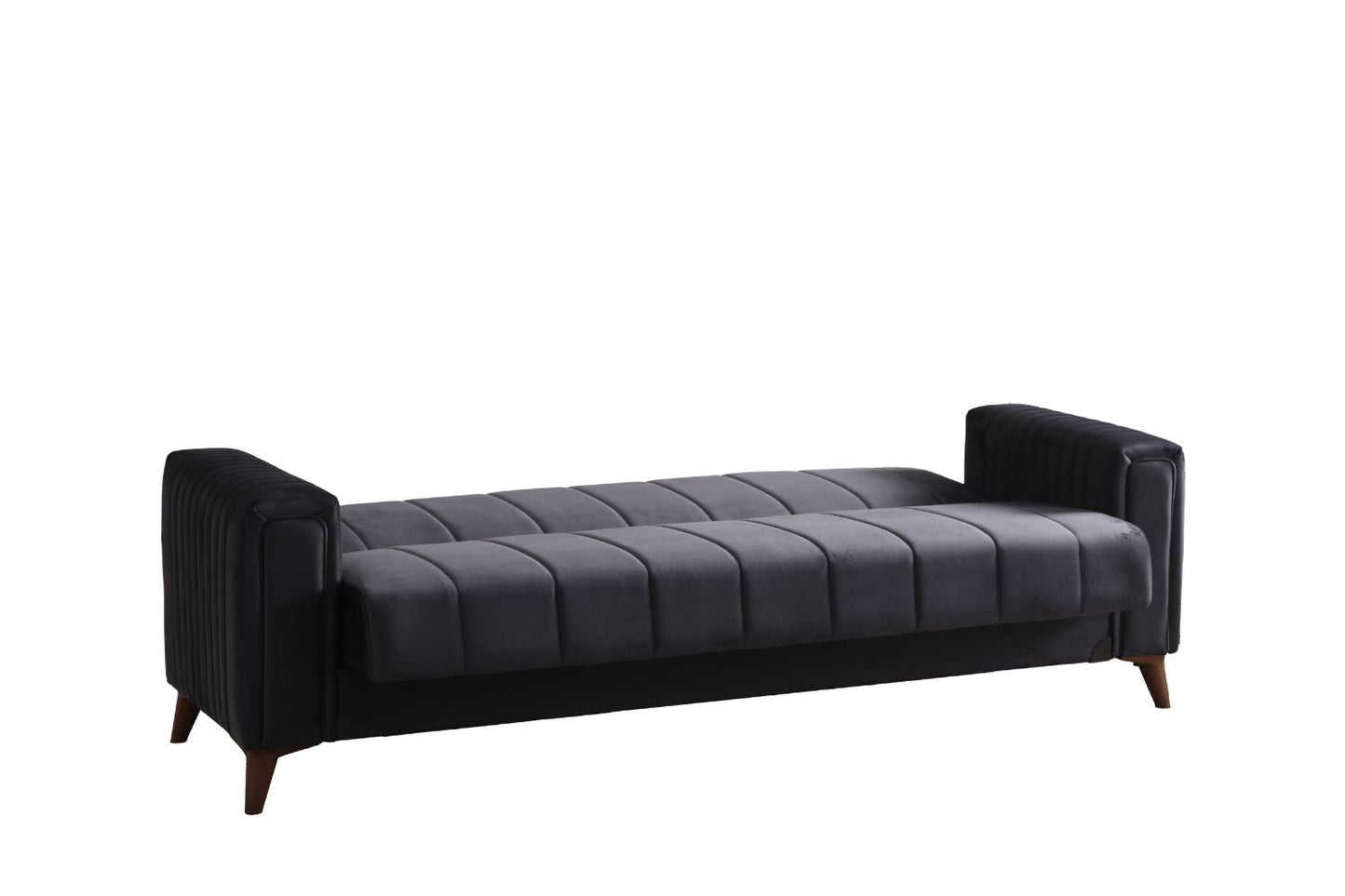 Canapé Nova Velours Gris Anthracite