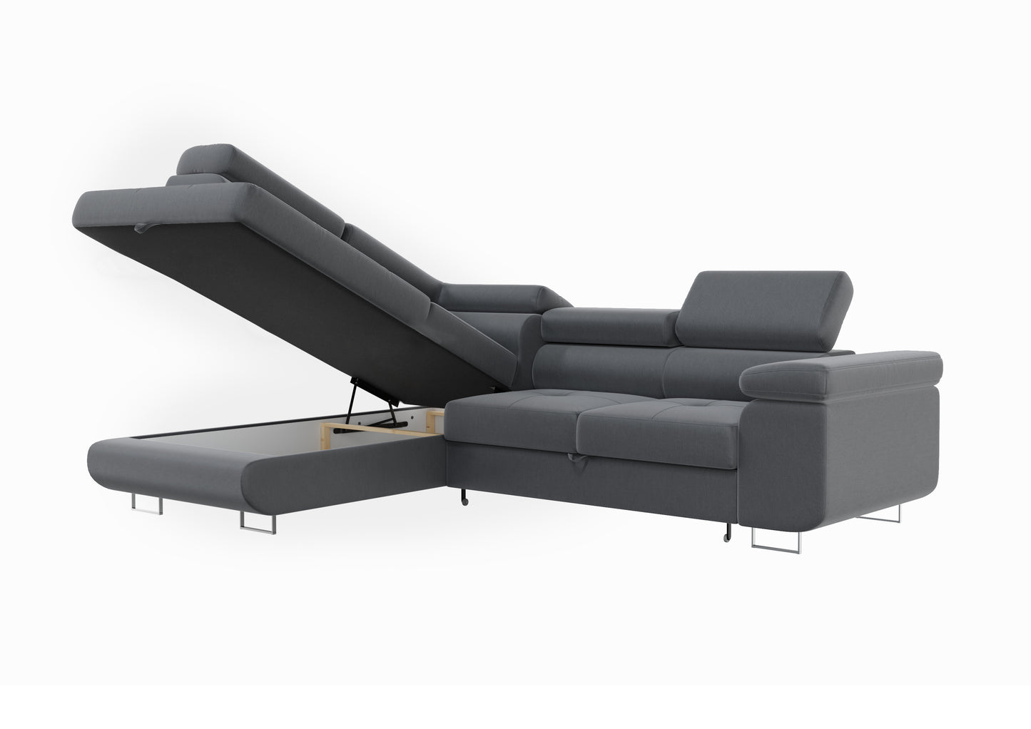 Canapé D'angle Convertible Tony Gris