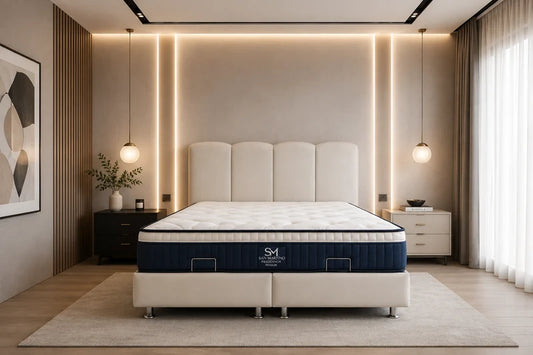 Lit Coffre CELIA BLANC CASSE - Velours