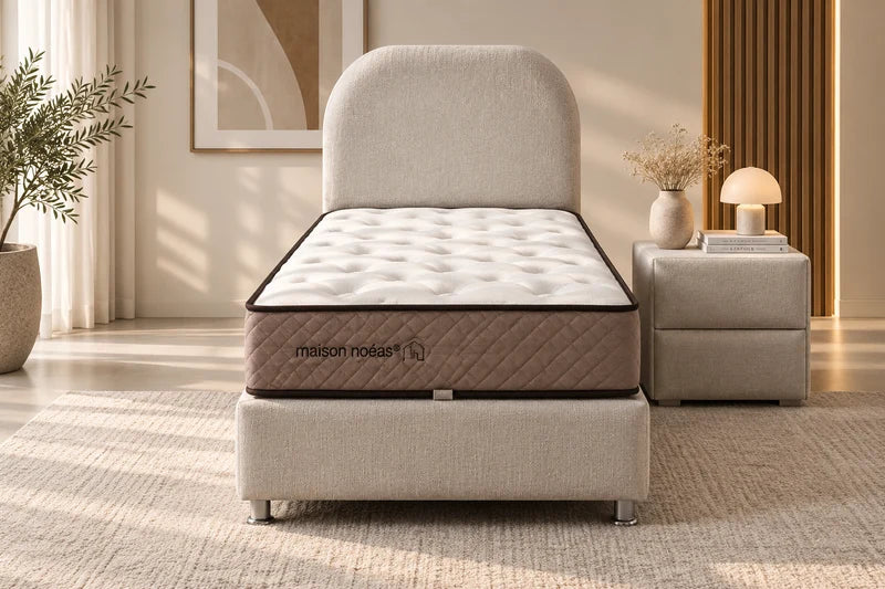 Lit Coffre Enfant JADE BLANC CASSE - CHENILLE