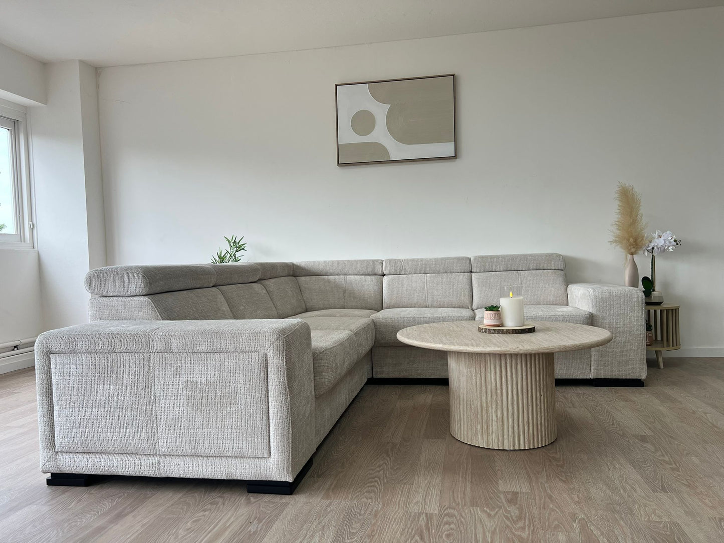 Canapé Convertible Karola Beige