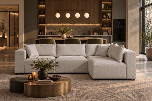 Canapé Modulable Azra Tissu Chenille