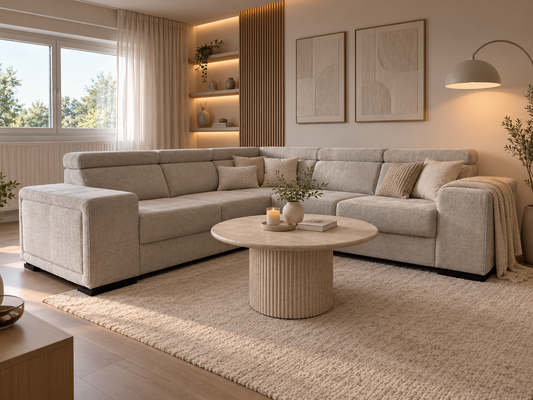 Canapé Convertible Karola Beige