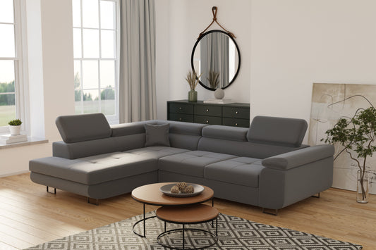 Canapé D'angle Convertible Tony Gris